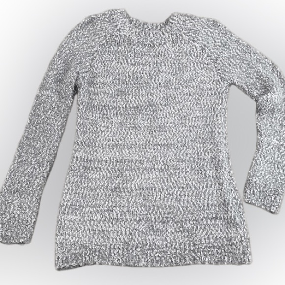 Soft & Fuzzy Gray Cozy Relaxed Oversized Boucle Knit Sweater LC Lauren Conrad - Picture 4 of 16